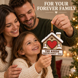 Personalized Adoption House Heart 3D Ornament - Custom Christmas Keepsake - image 8