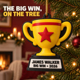 Personalized Achievement Trophy 3D Ornament - Custom Christmas Keepsake - image 2