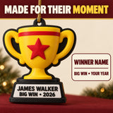 Personalized Achievement Trophy 3D Ornament - Custom Christmas Keepsake - image 7