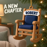 Personalized Retirement Rocking Chair 3D Ornament - Custom Christmas Keepsake - image 2