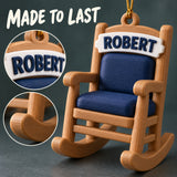 Personalized Retirement Rocking Chair 3D Ornament - Custom Christmas Keepsake - image 6