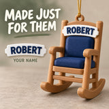 Personalized Retirement Rocking Chair 3D Ornament - Custom Christmas Keepsake - image 7