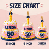 Personalized Milestone Birthday Cake 3D Ornament - Custom Christmas Keepsake - image 5