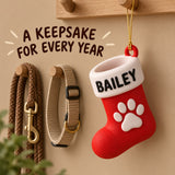 Personalized Dog Christmas Stocking 3D Ornament - Custom Christmas Keepsake - image 9