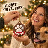 Personalized Raised Paw Name 3D Ornament - Custom Christmas Keepsake - image 8