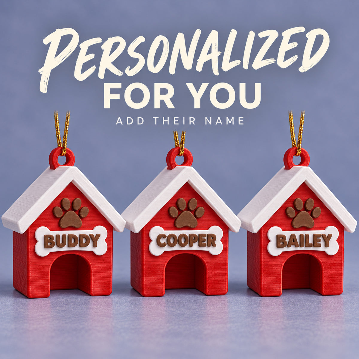 Personalized Doghouse 3D Ornament - Custom Christmas Keepsake - image 7