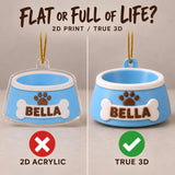 Personalized Dog Bowl 3D Ornament - Custom Christmas Keepsake - image 3