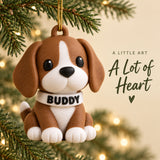 Personalized Chibi Dog 3D Ornament - Custom Christmas Keepsake - image 2
