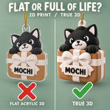 Personalized Cat Gift Box 3D Ornament - Custom Christmas Keepsake - image 3
