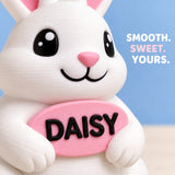 Personalized Rabbit 3D Ornament - Custom Christmas Keepsake - image 6