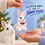 Personalized Rabbit 3D Ornament - Custom Christmas Keepsake - image 8