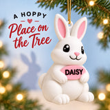 Personalized Rabbit 3D Ornament - Custom Christmas Keepsake - image 9