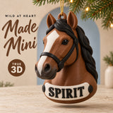 Personalized Stylized Horse Head 3D Ornament - Custom Christmas Keepsake - image 1