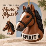 Personalized Stylized Horse Head 3D Ornament - Custom Christmas Keepsake - image 4