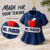 Personalized Teacher Outfit 3D Ornament - Custom Christmas Keepsake - image 6