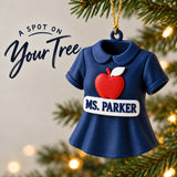 Personalized Teacher Outfit 3D Ornament - Custom Christmas Keepsake - image 7