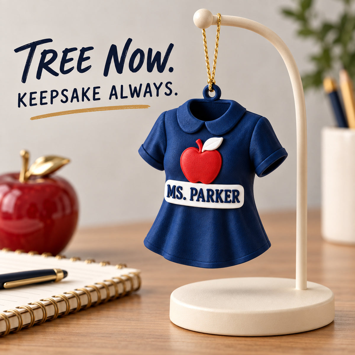 Personalized Teacher Outfit 3D Ornament - Custom Christmas Keepsake - image 9