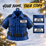Personalized Police Uniform 3D Ornament - Custom Christmas Keepsake - image 6