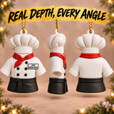 Personalized Chef Coat 3D Ornament - Custom Christmas Keepsake - image 2