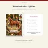 Horse personalized acrylic ornament - image 7
