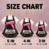 Personalized Hairstylist Apron Hairdryer 3D Ornament - Custom Christmas Keepsake - image 5