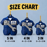 Personalized Mechanic Jumpsuit Wrench 3D Ornament - Custom Christmas Keepsake - image 5