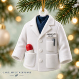 Personalized Pharmacist Coat Pill 3D Ornament - Custom Christmas Keepsake - image 2