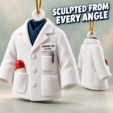 Personalized Pharmacist Coat Pill 3D Ornament - Custom Christmas Keepsake - image 4