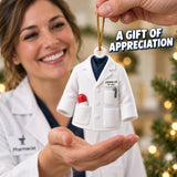 Personalized Pharmacist Coat Pill 3D Ornament - Custom Christmas Keepsake - image 8