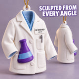 Personalized Scientist Coat Flask 3D Ornament - Custom Christmas Keepsake - image 4