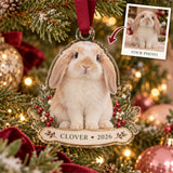 Rabbit personalized acrylic ornament - image 1