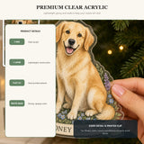Personalized Wildflower Pet Memorial Photo Acrylic Ornament - Custom Pet Keepsake - image 9