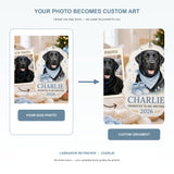 Personalized Big Brother Pregnancy Reveal Dog Photo Acrylic Ornament - Custom Pet Keepsake - image 3