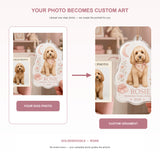 Personalized Big Sister Pregnancy Reveal Dog Photo Acrylic Ornament - Custom Pet Keepsake - image 3
