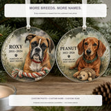 Personalized Collar and Favorite Toy Pet Memorial Photo Acrylic Ornament - Custom Pet Keepsake - image 4