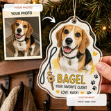 Personalized Dog Sitter Favorite Client Photo Acrylic Ornament - Custom Pet Keepsake - image 1