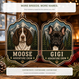 Personalized Adventure Crew Dog Photo Acrylic Ornament - Custom Pet Keepsake - image 4