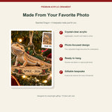 Personalized Bearded Dragon Photo Acrylic Ornament - Custom Christmas Keepsake - image 2