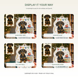 Personalized Teacher Study Buddy Dog Photo Acrylic Ornament - Custom Pet Keepsake - image 2