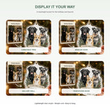 Personalized Three Dog Family Photo Acrylic Ornament - Custom Pet Keepsake - image 2