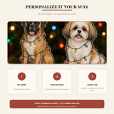 Personalized Christmas Lights Dog Photo Acrylic Ornament - Custom Pet Keepsake - image 8