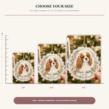 Personalized Floral Wreath Dog Photo Acrylic Ornament - Custom Pet Keepsake - image 6