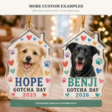 Personalized Gotcha Day Dog Photo Acrylic Ornament - Custom Pet Keepsake - image 4