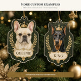 Personalized Royal Crown Dog Photo Acrylic Ornament - Custom Pet Keepsake - image 4