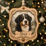 Personalized Lavender Round Pet Memorial Photo Wood Ornament - Custom Pet Keepsake - image 7