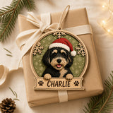 Personalized Dog Snow Globe Photo Wood Ornament - Custom Pet Keepsake - image 8