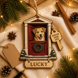 Personalized Furever Home Door Photo Wood Ornament - Custom Pet Keepsake - image 2