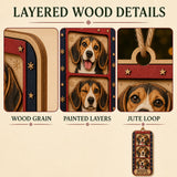 Personalized Vintage Photo Booth Dog Photo Wood Ornament - Custom Pet Keepsake - image 9