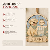 Personalized Big Sister Pregnancy Reveal Pup Photo Wood Ornament - Custom Pet Keepsake - image 7