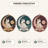 Personalized Celestial Zodiac Dog Photo Wood Ornament - Custom Pet Keepsake - image 8